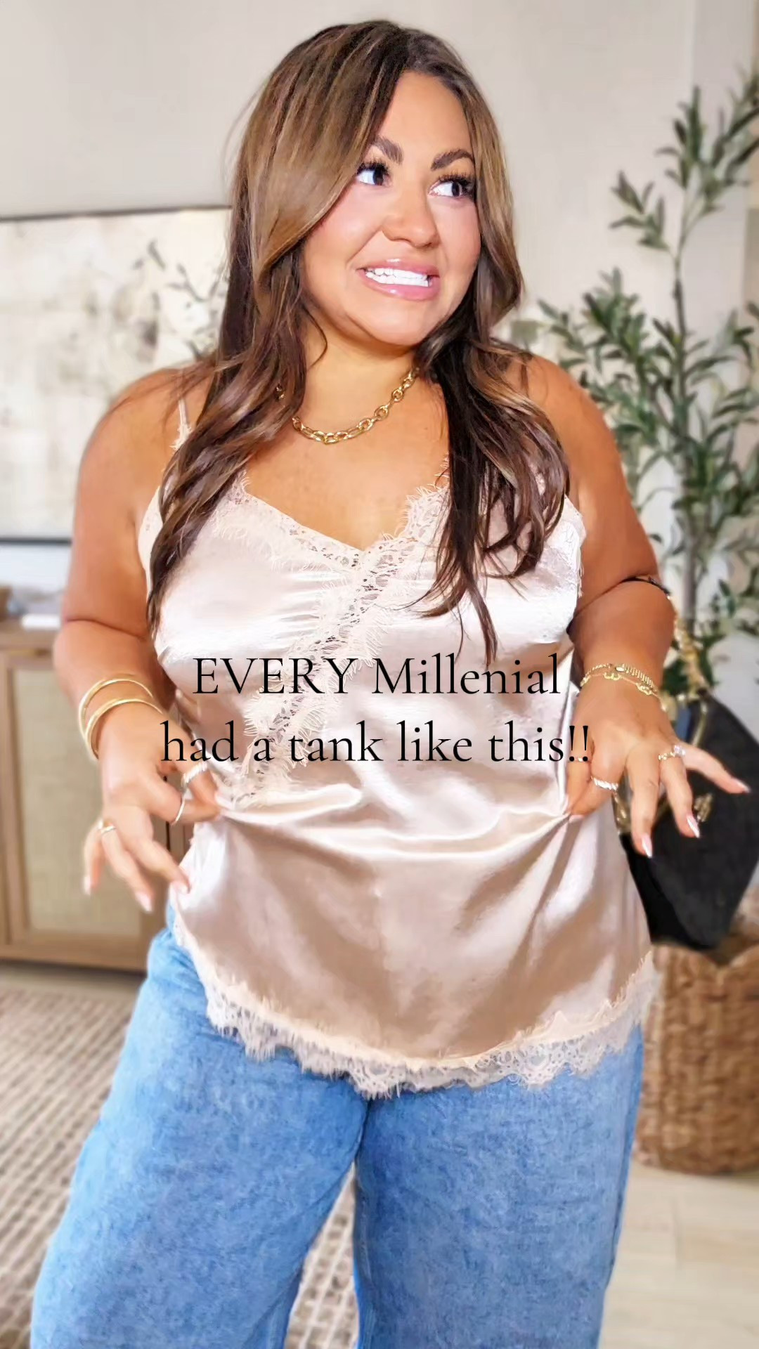 Lace trimmed satin tanks from 2007 are BACK!?!? I am so here for it 👏🏼

#LTKootd #LTKPlusSize #LTKMidsize