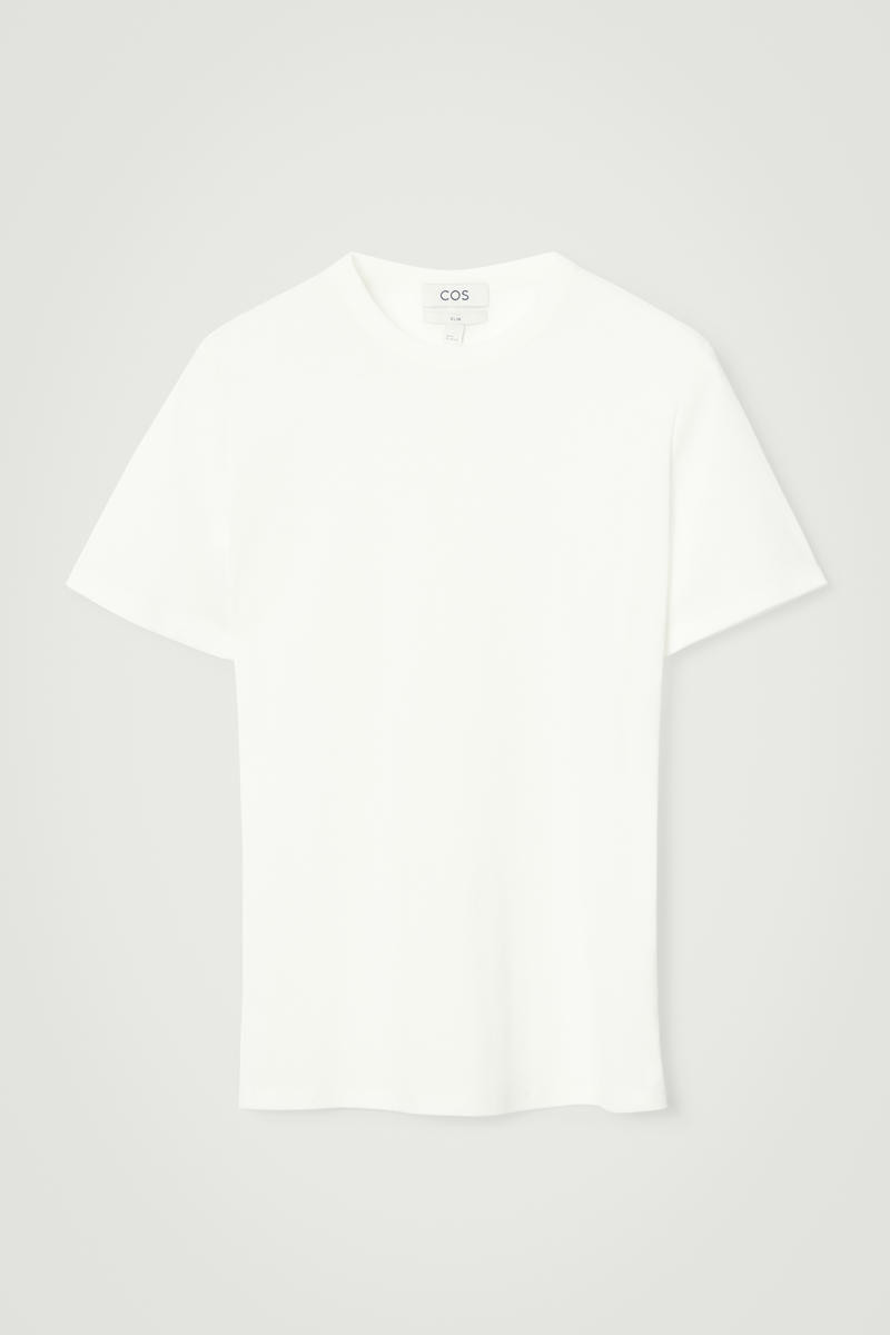 Slim Cotton-Crepe T-Shirt | COS (US)