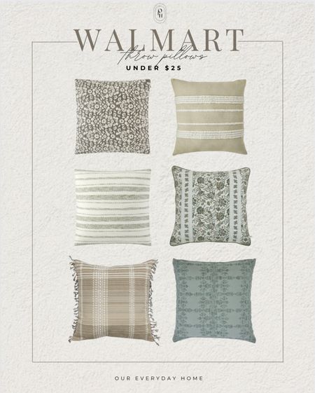 Throw pillows under $25 / Walmart / our everyday home 


Living room inspiration, home decor, our everyday home, console table, arch mirror, faux floral stems, Area rug, console table, wall art, swivel chair, side table, coffee table, coffee table decor, bedroom, dining room, kitchen, Walmart, neutral decor, budget friendly, affordable home decor, home office, tv stand, sectional sofa, dining table, affordable home decor, floor mirror, budget friendly home decor

#LTKFindsUnder50 #LTKHome #LTKSaleAlert