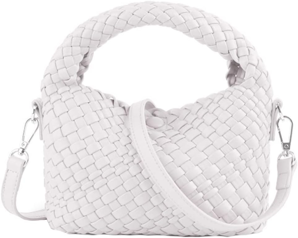 Small Hand Woven Handbags for Women Shoulder Crossbody Bag Girls Purses Cassual Top Handle Bags H... | Amazon (US)