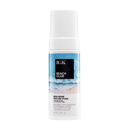 IGK Beach Club High-Shine Texture Foam Hair Mousse 5 oz., One Size | JCPenney
