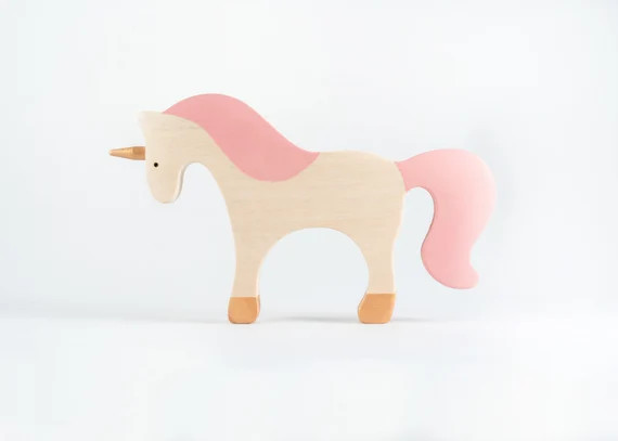 Wooden Unicorn Medieval European Fairytale Figure Toy Castle | Etsy | Etsy (US)