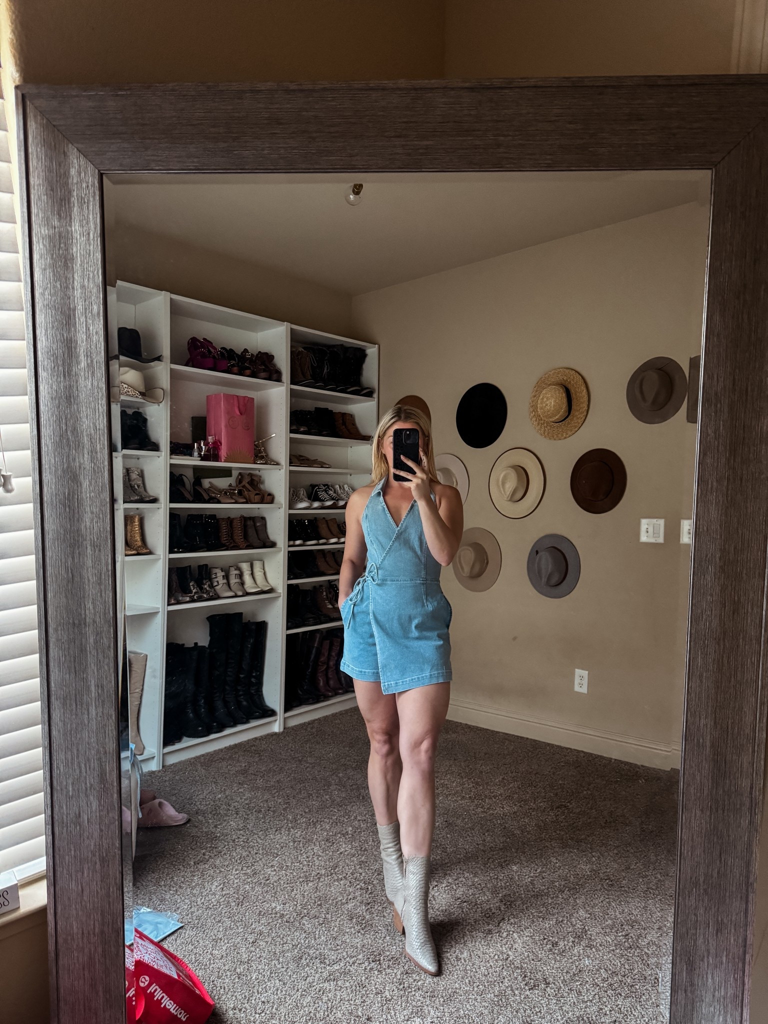 Denim romper 

#LTKFestival