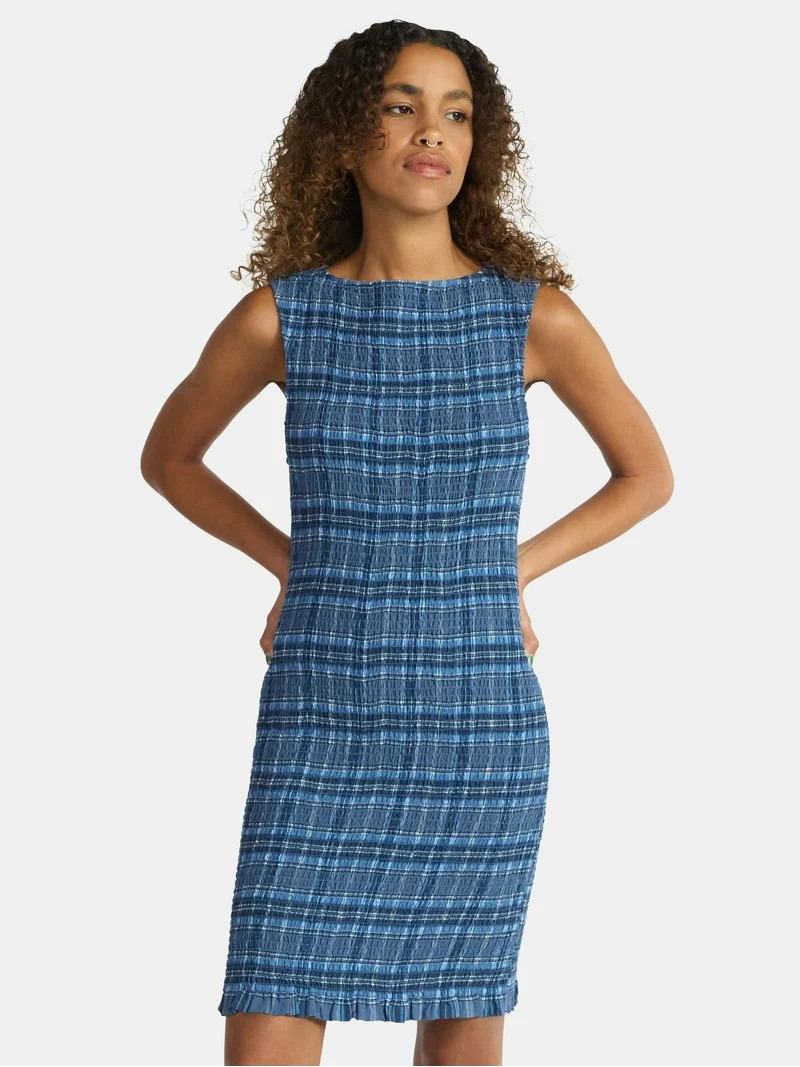 No Boundaries Sleeveless Smocked Mini Dress, Women's Sizes XXS-XXL | Walmart (US)