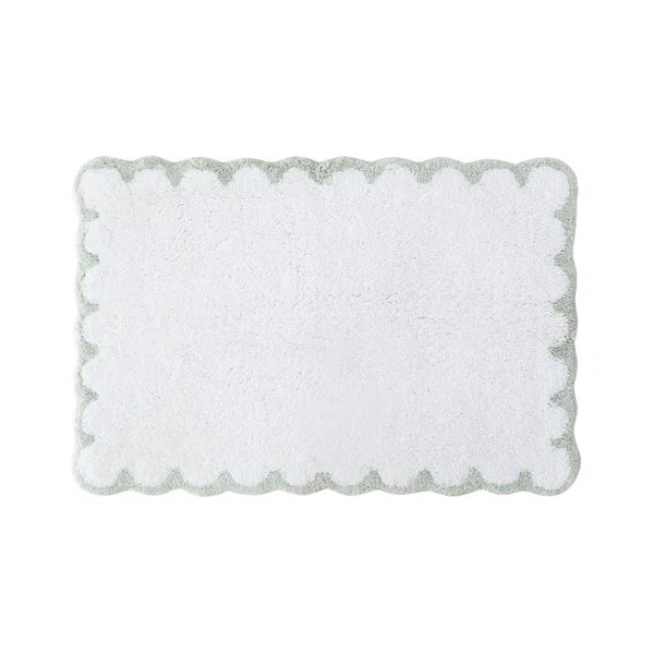 Scallop Cotton Blend Bath Rug | Wayfair North America
