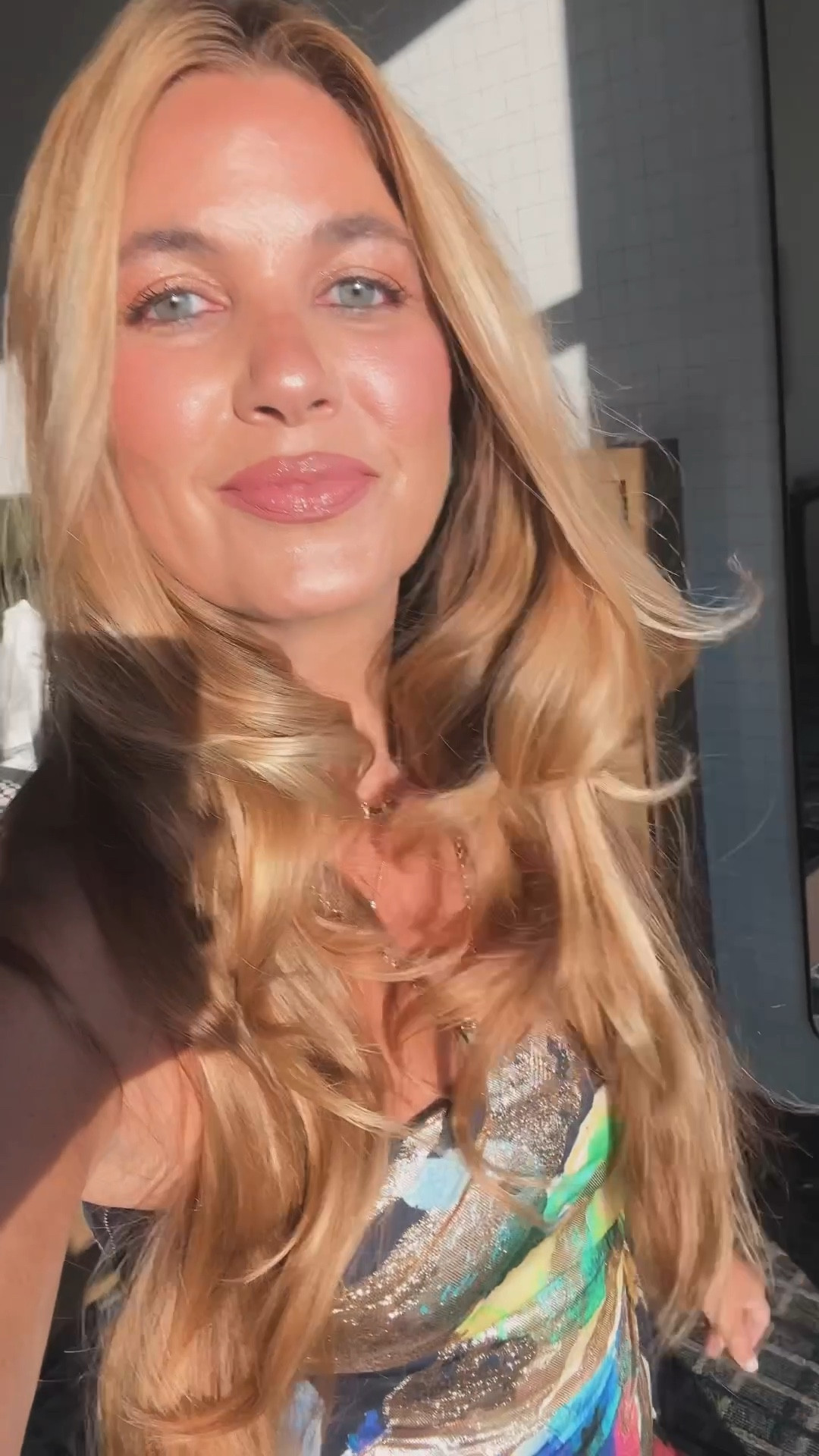 Hi from the LTKCon! This is just a reminder of how important lighting is… always find your good light! 
Dress 6
Foundation: French face 
Bronzer: golden medium 
Brush: angled blush brush 
Highlight: bronze
Eyes: Troubadour 
Highlight palette: 001
Hair: sea glass + t3 hotrollers 
Lip: contour in Teddy
Lip liner: brownie nude 
Lipstick: 503
Gloss: Beauty Professor 

#LTKFindsUnder50 #LTKStyleTip #LTKCon #LTKParties #LTKBeauty