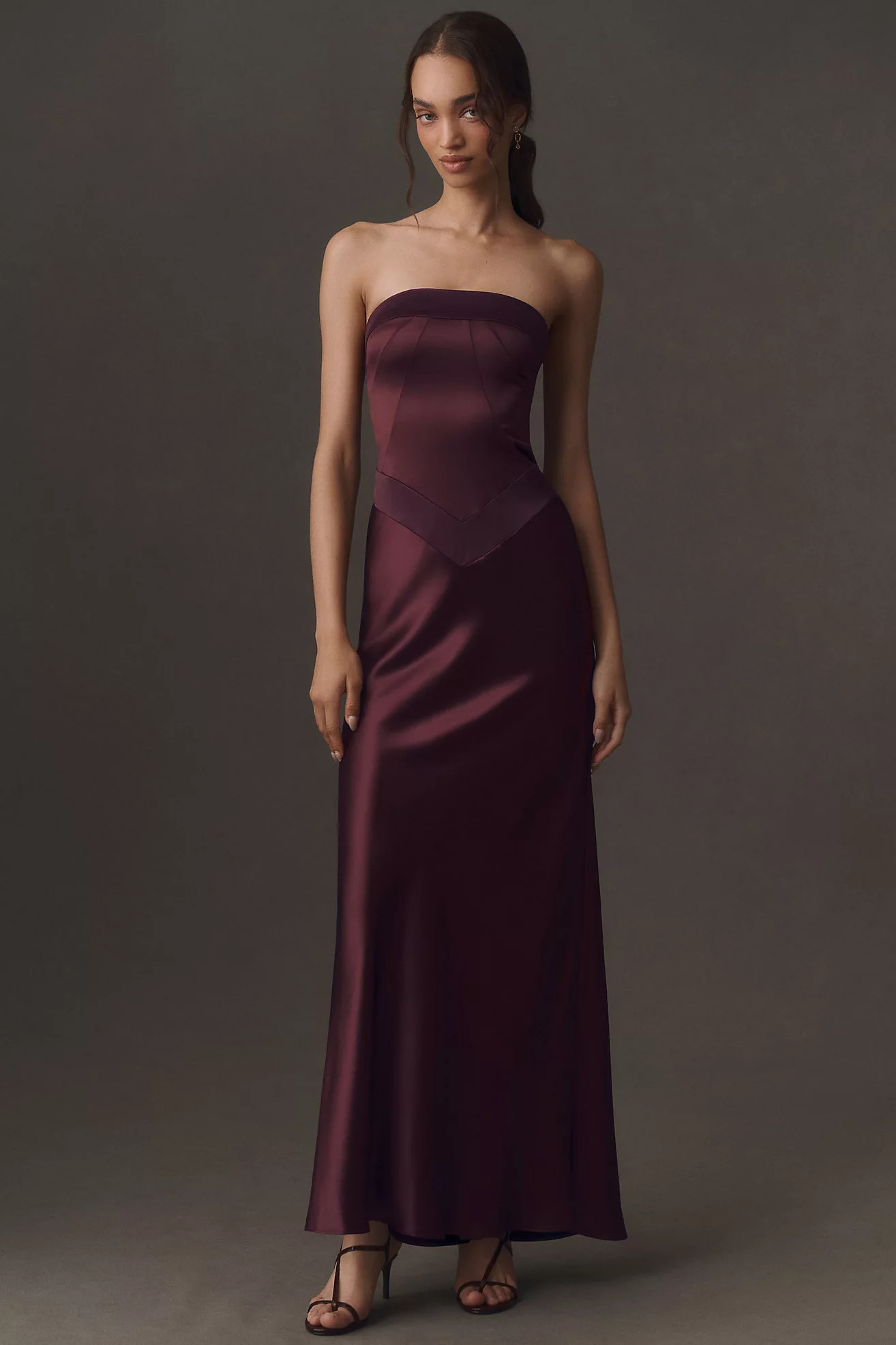 Whitney Colorblock Draped Maxi Dress | Anthropologie (US)