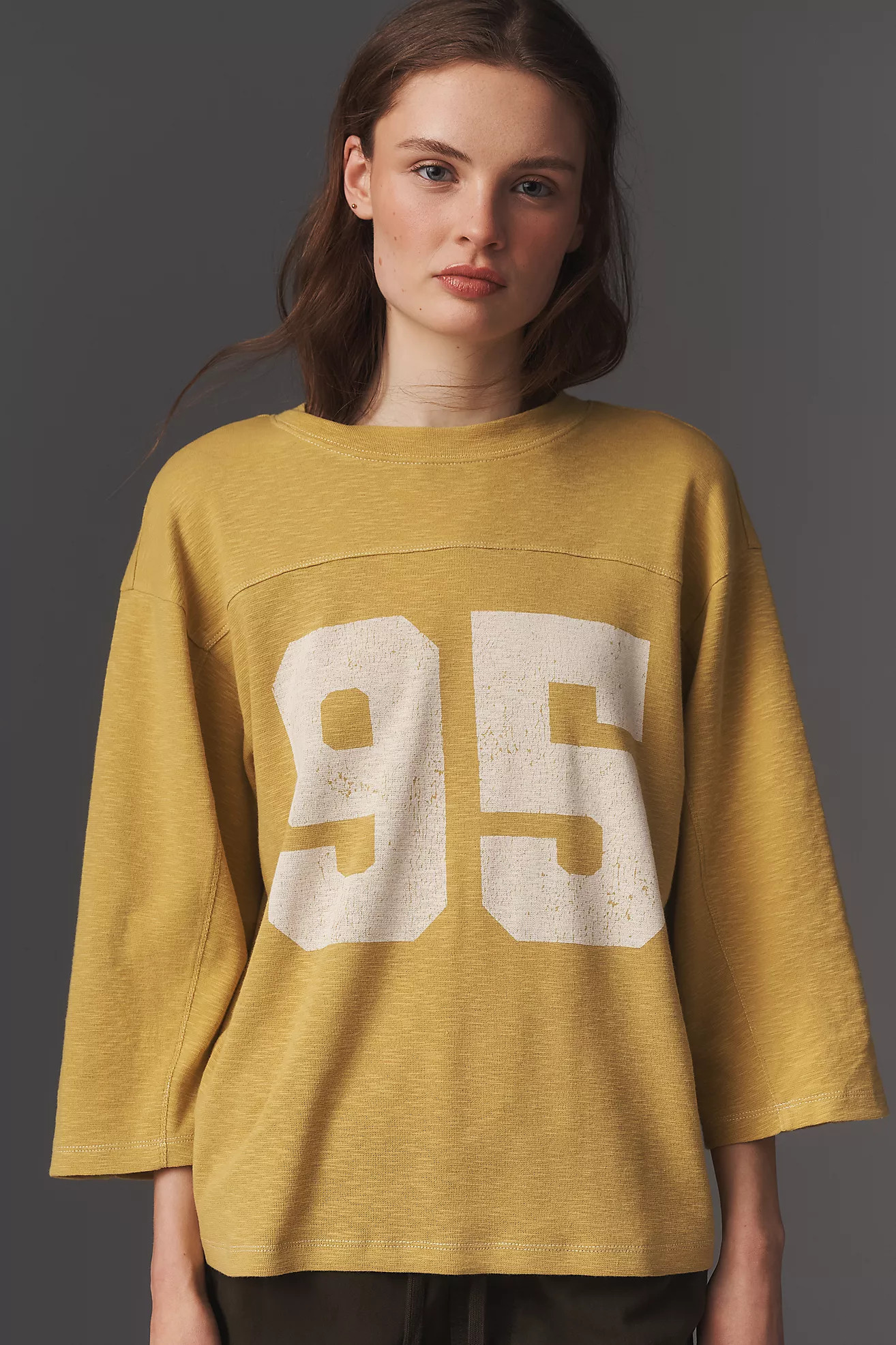 Pilcro 3/4 Sleeve Varsity Tee | Anthropologie (US)