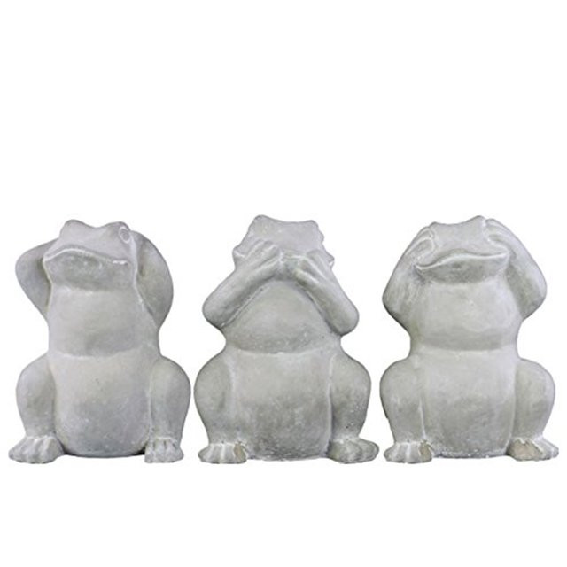 Urban Trends Collection: Cement Frog Figurine Washed Washed Concrete Finish White 8" - Walmart.co... | Walmart (US)