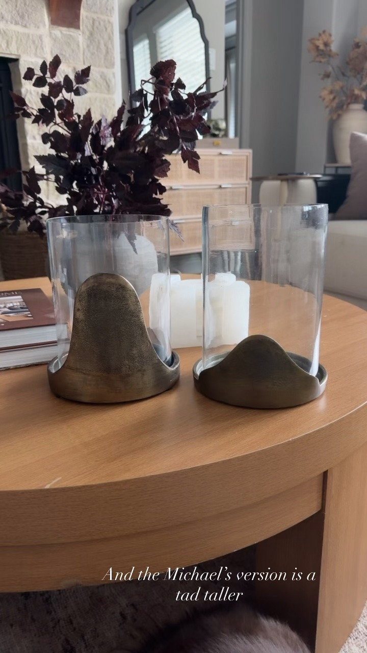 Omgosh!!! Michael’s has a brass & glass hurricane that look JUST LIKE THE ARHAUS version!!!! I love my Arhaus hurricane but for those who are looking for a budget friendly option, this is it!!!! $70 vs $13!!!

#LTKSaleAlert #LTKHome #LTKselfcare