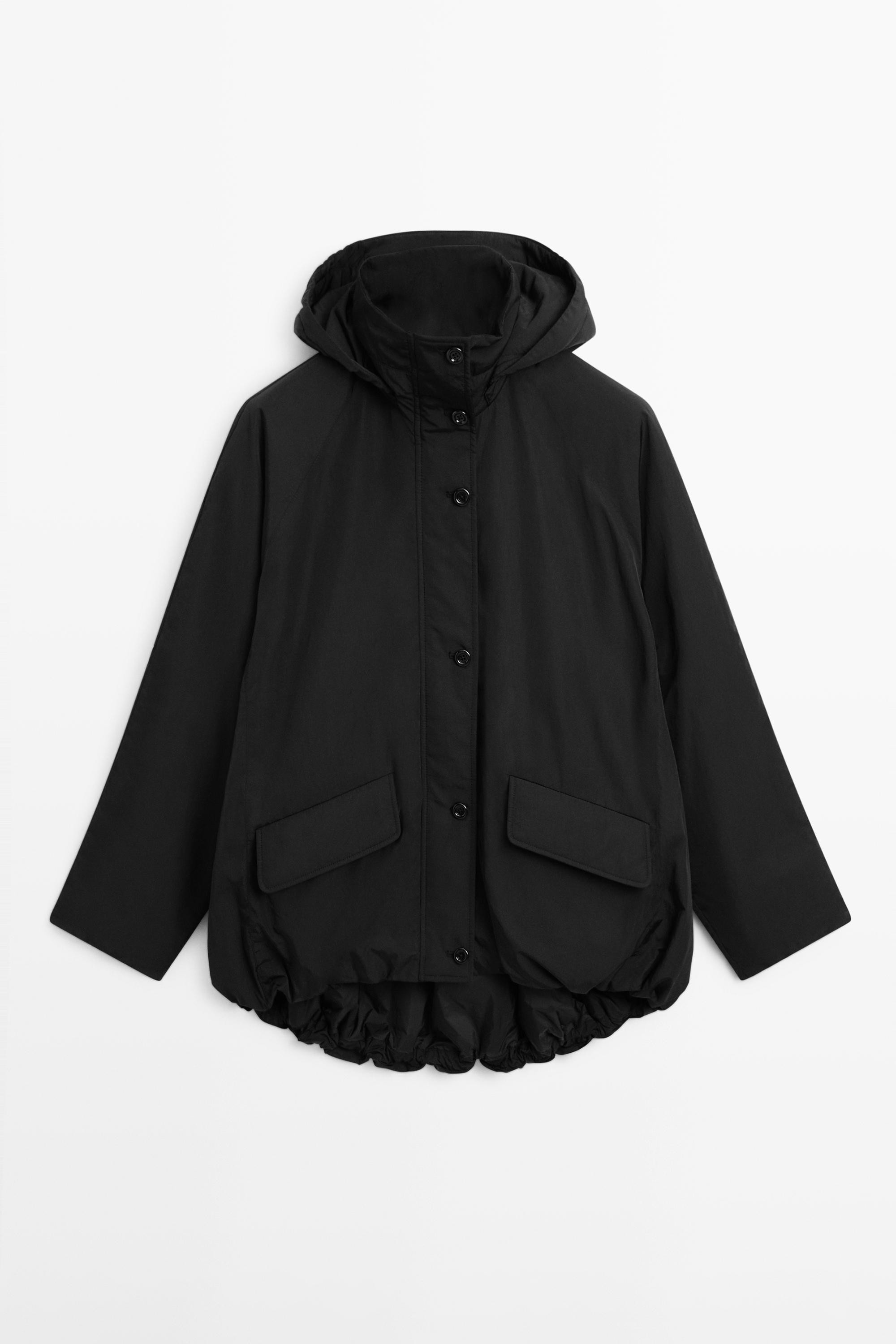 Langer Parka aus Funktionsstoff | Massimo Dutti DE