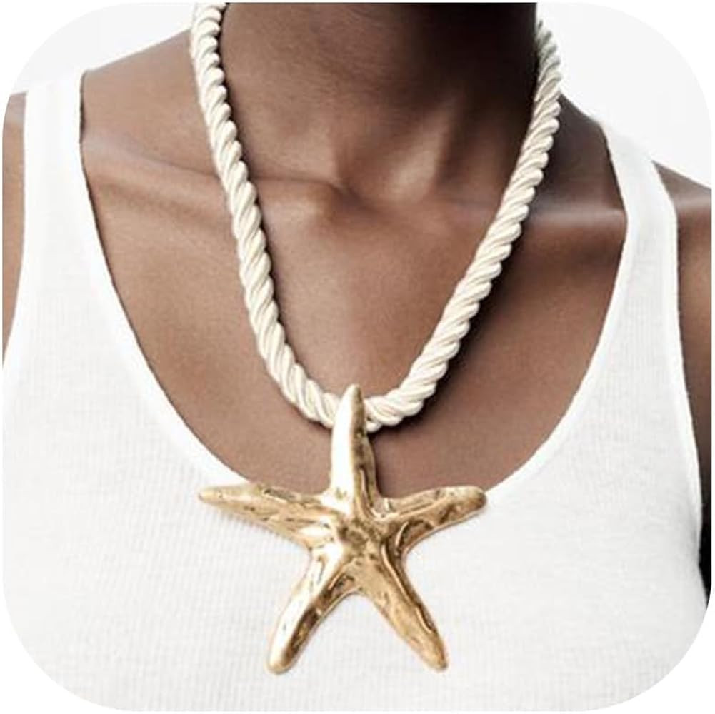 Seashell Necklace for Women Shell Necklace Summer Outfits for Women Adjustable Layered Sea Shell ... | Amazon (US)