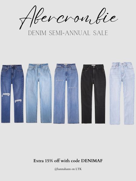 A&F denim sale! My absolute FAVORITE denim, especially the curve love!! 


Abercrombie jeans 
Denim 
Dark wash denim 
Light wash denim 
Sale alert 

#LTKsalealert #LTKstyletip