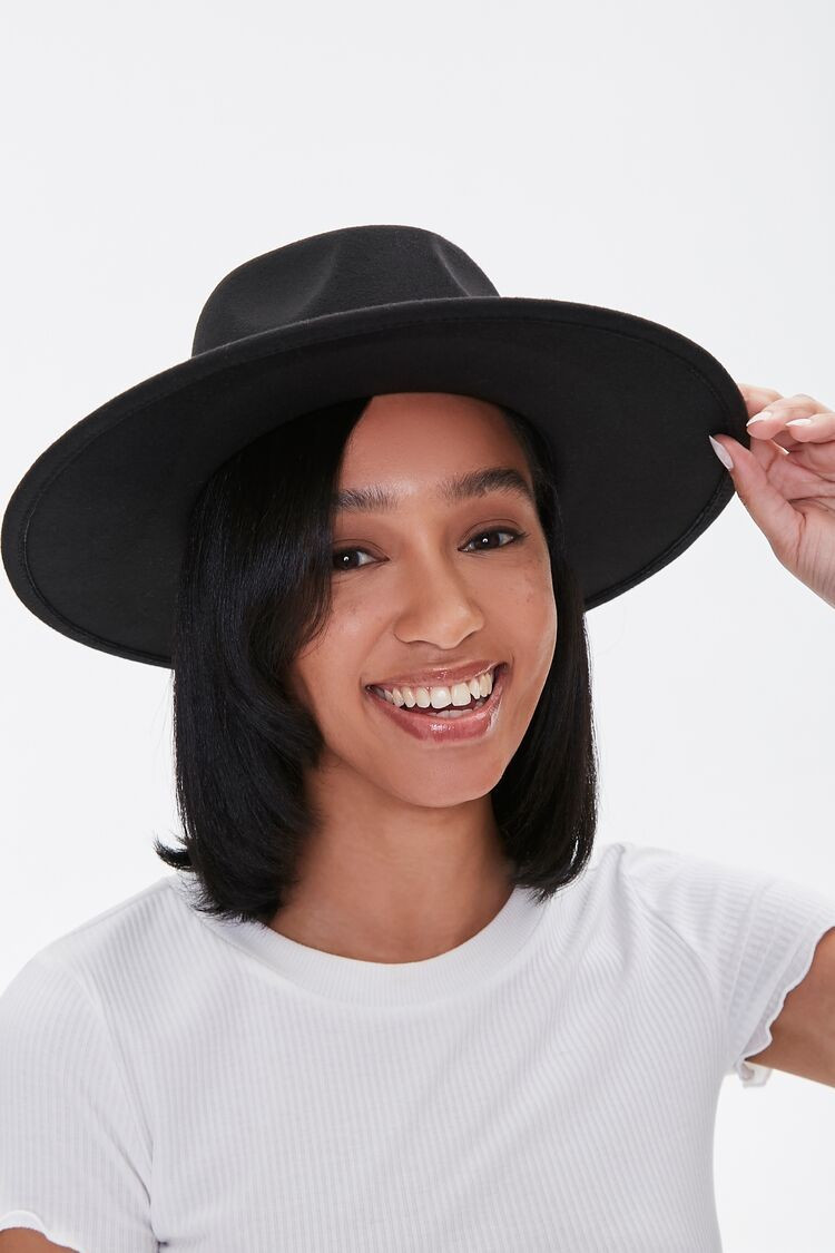 Brushed Velvet-Trim Fedora | Forever 21 (US)