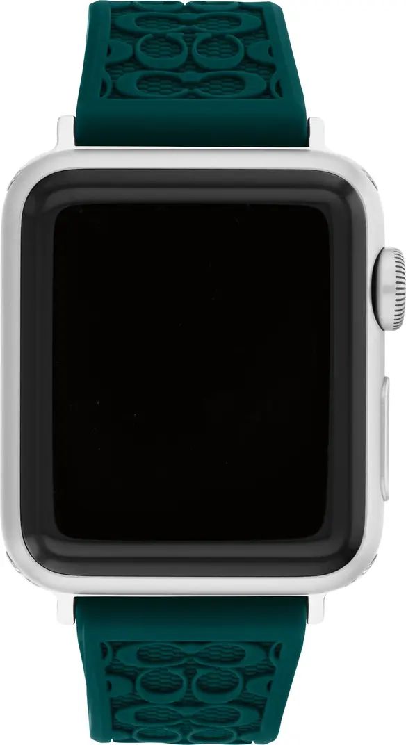 Signature C Silicone Apple Watch® Watchband | Nordstrom