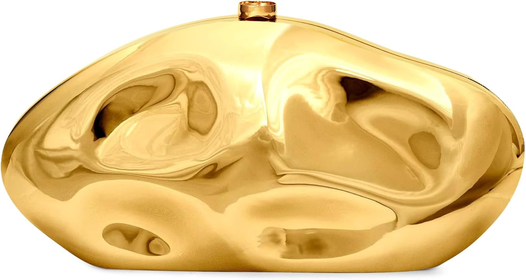 Tmore Acrylic Evening Bag Shell Clutch Purse for Women Irregular Crossbody Clutch with Chain for ... | Amazon (US)