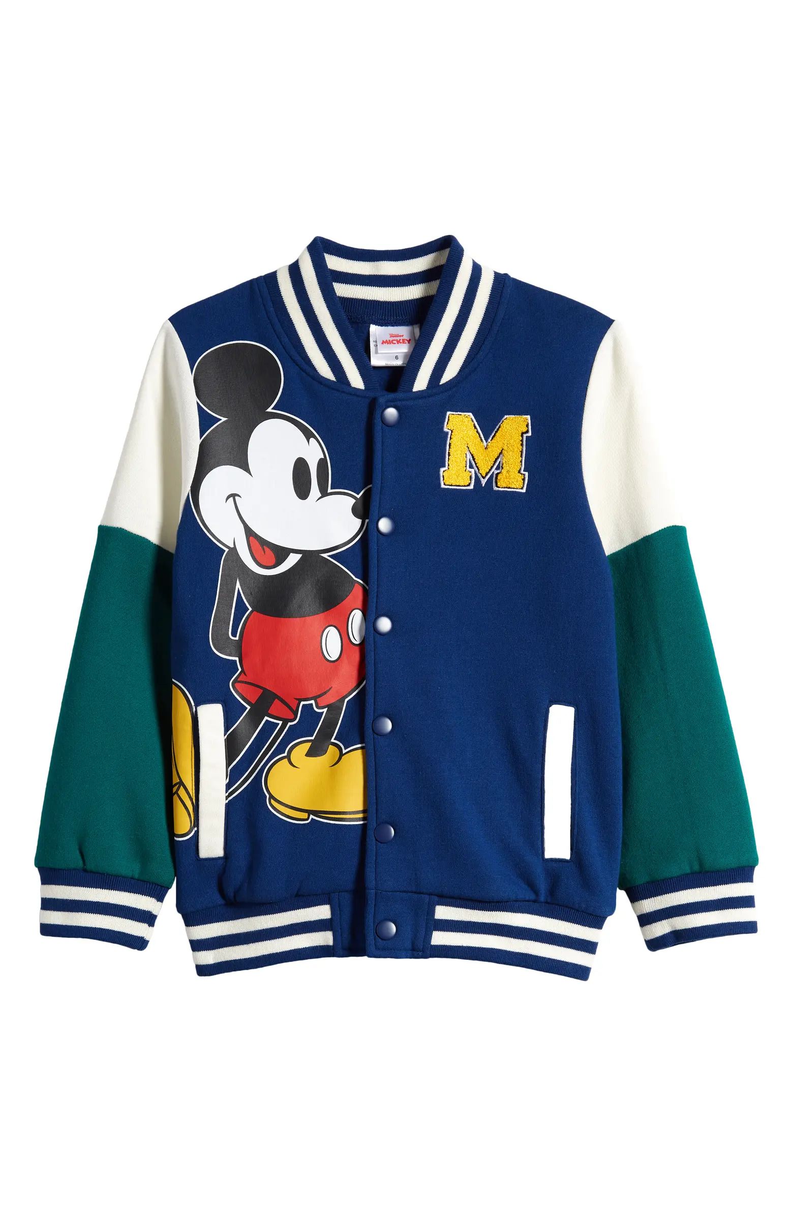 Kids' Mickey Mouse Letterman Jacket | Nordstrom