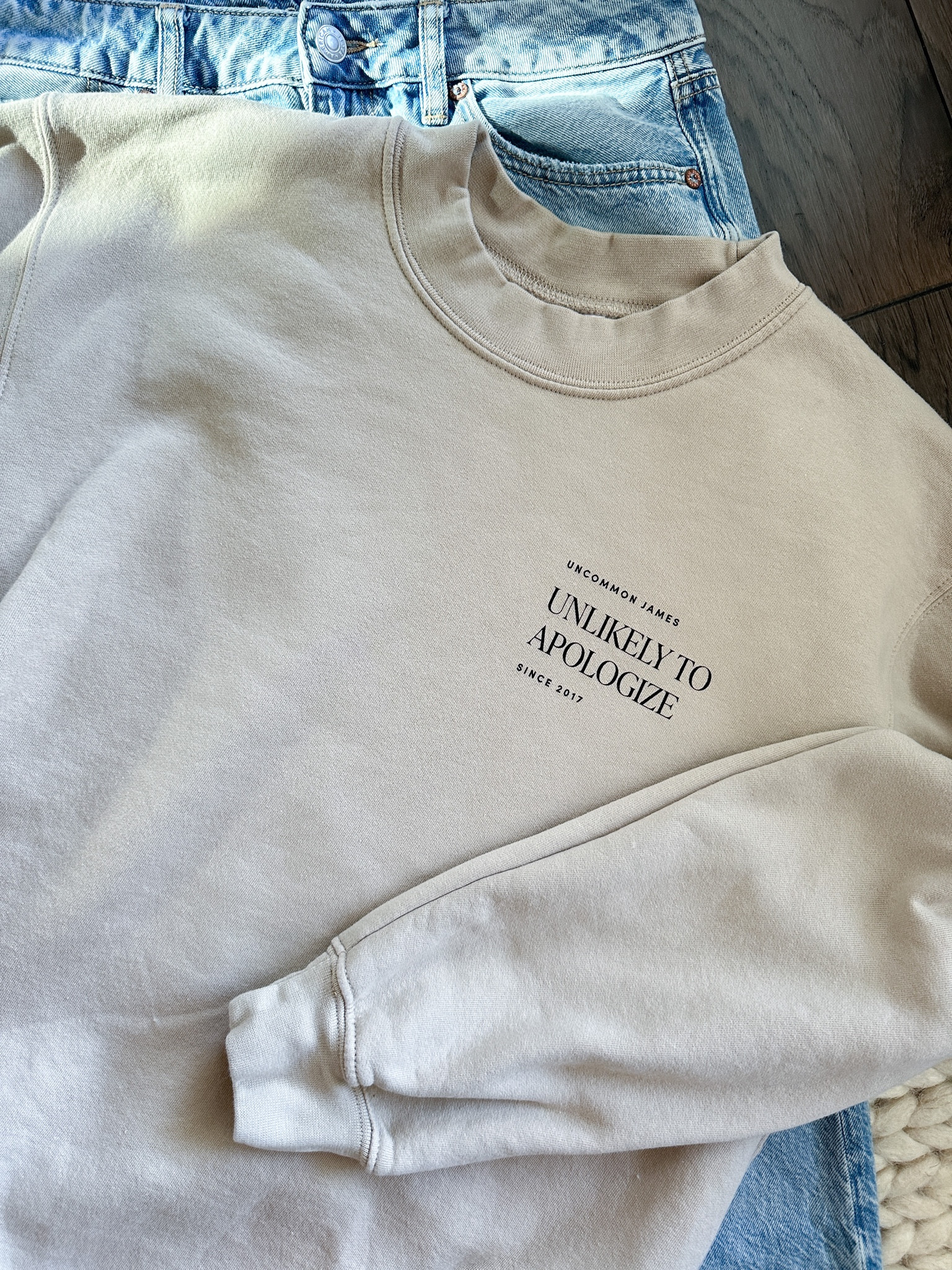 New favorite sweatshirt for fall (sized up to m for oversized look)

#neutraloutfit #denimskirt #oversizedsweatshirt #uncommonjames 

Sweatshirt Outfit - Cute Sweatshirt - Fall Fashion 

#LTKstyletip #LTKunder100