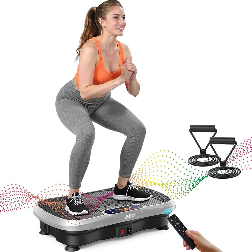 AXV Vibration Plate Fitness Platform Exercise Machine Vibrating Shaking Full Body Shaker Workout ... | Amazon (US)