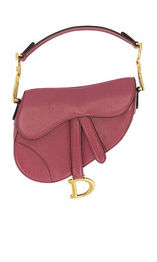 FWRD Renew Dior Saddle Bag in Mauve from Revolve.com | Revolve Clothing (Global)