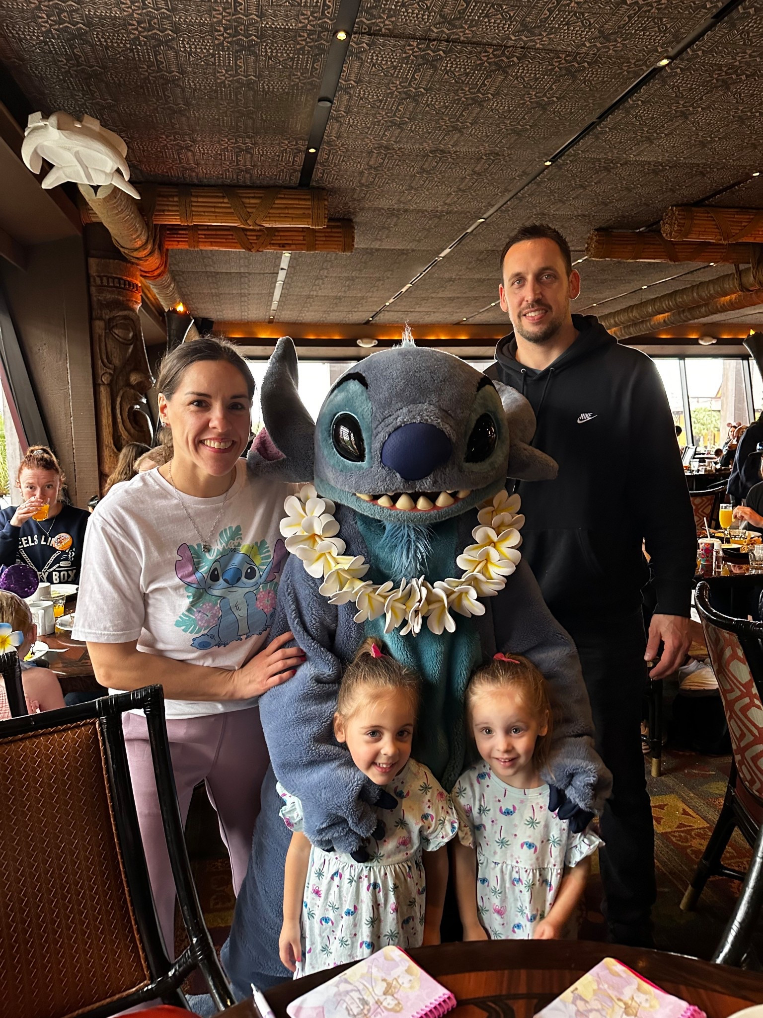 Sharing what we wore for our Stitch breakfast 🥹

Linked my outfit, the girls’ dresses, and Erik’s sweatshirt because everything was comfy, practical, and cute for a full Disney day.

If you’re planning a character meal with little kids, these worked so well 🤍