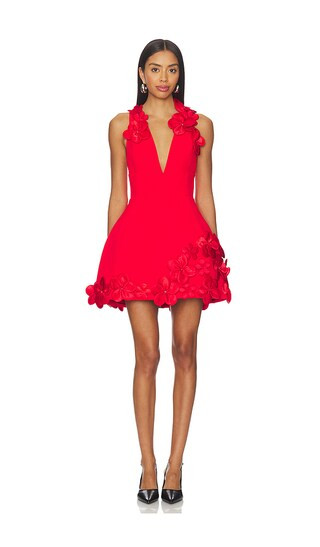 Estelle Mini Dress in Red | Revolve Clothing (Global)