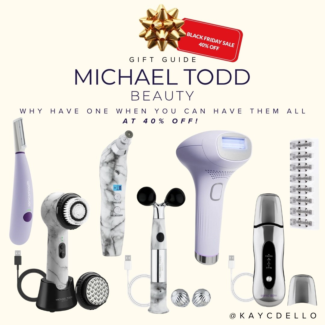 Beauty Tools That Work ✨
High‑tech beauty that replaces spa visits — right from home! 🖤
I’m loving the Sonicsmooth, Lumos IPL, Soniclear, Sonic Refresher, SonicSkim, and SonicSculpt by Michael Todd Beauty — truly your at-home spa squad. Early Black Friday deal: 40% off!
#ad @michaeltoddbeauty #michaeltoddbeauty #winterskincare #beautyessentials #glowingskin

#LTKGiftGuide #LTKCyberWeek #LTKHoliday