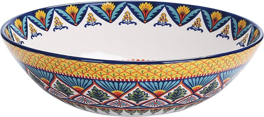 Bico Havana Ceramic 13 inch Serving Bowl, Microwave & Dishwasher Safe | Amazon (US)