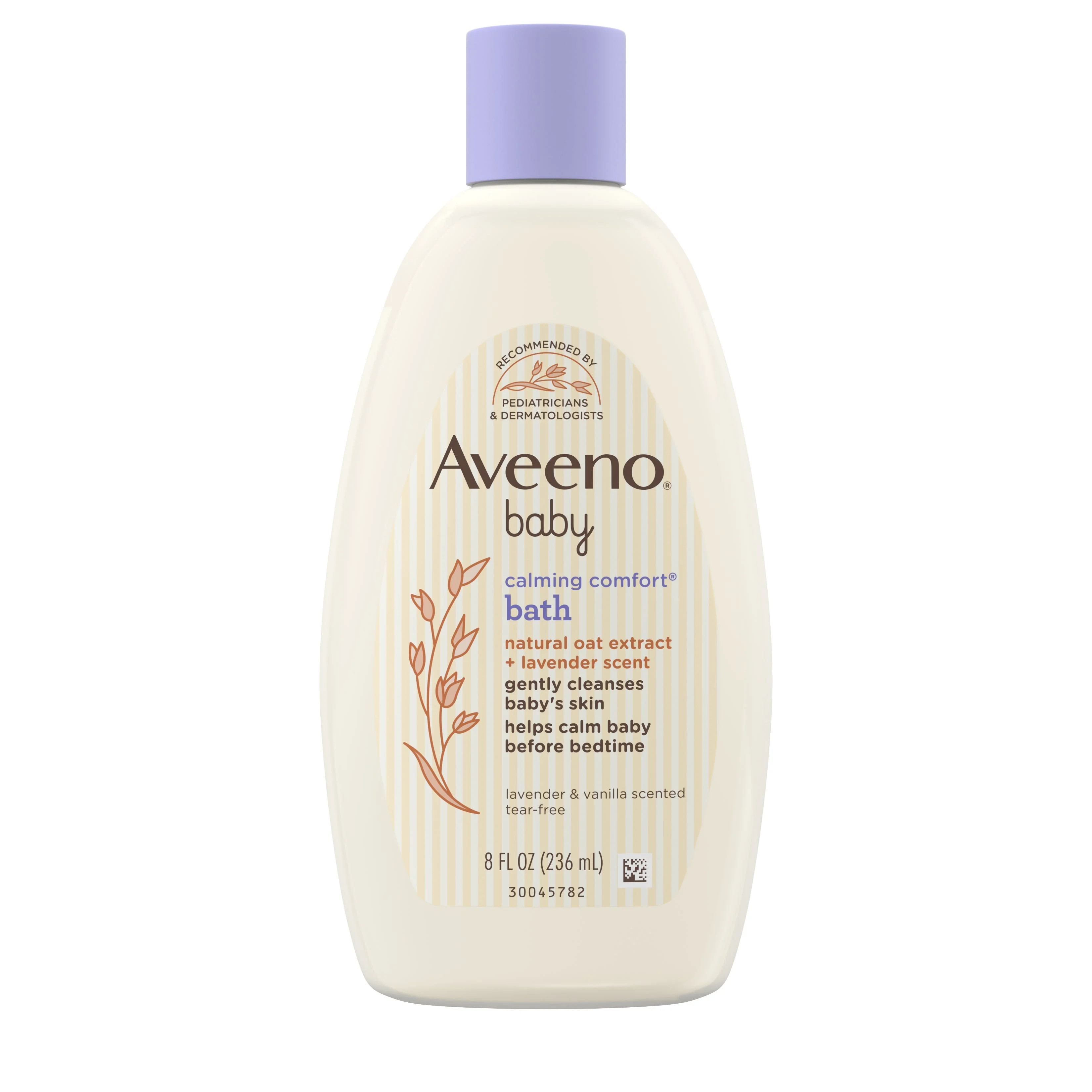 Aveeno Baby Calming Comfort Bath & Wash, Lavender & Vanilla, 8 fl. oz - Walmart.com | Walmart (US)