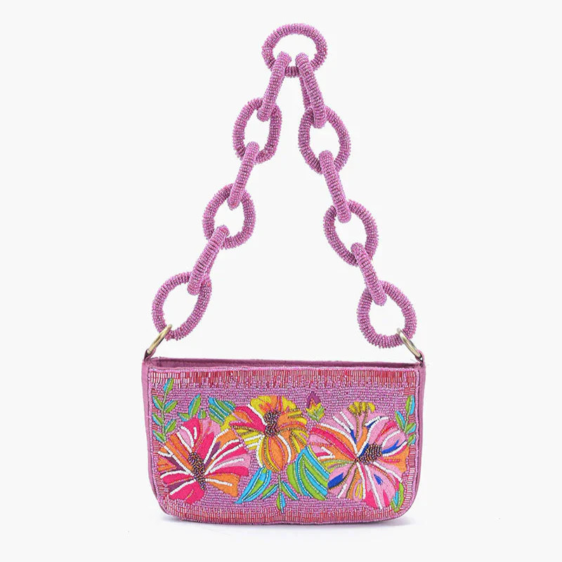 Tropical Bloom Beaded Shoulder Bag | Yumi Kim