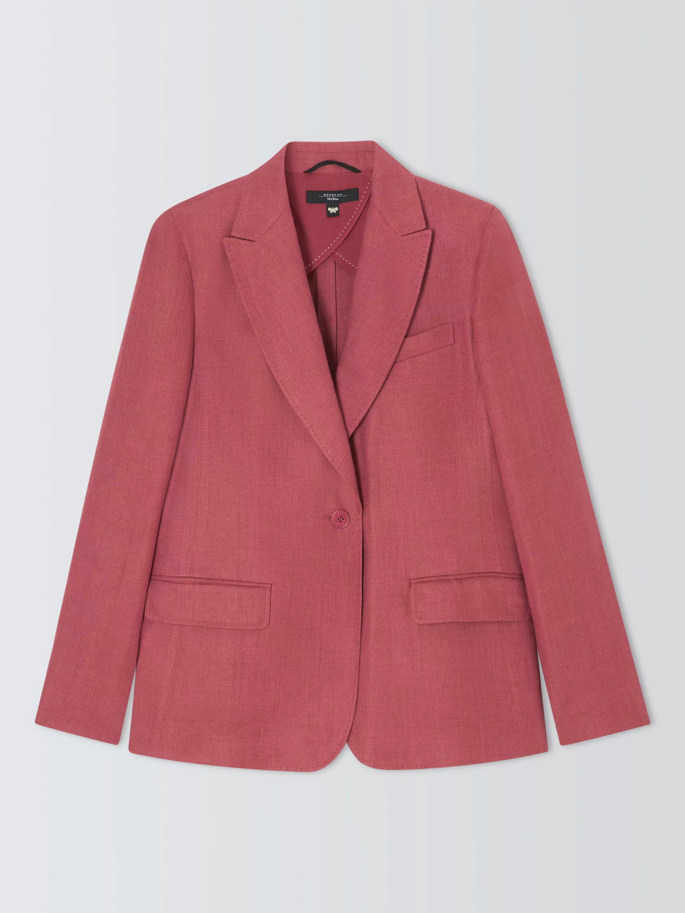 Weekend MaxMaraNalut Pure Linen Jacket, Cherry£400.00Price promise | John Lewis (UK)