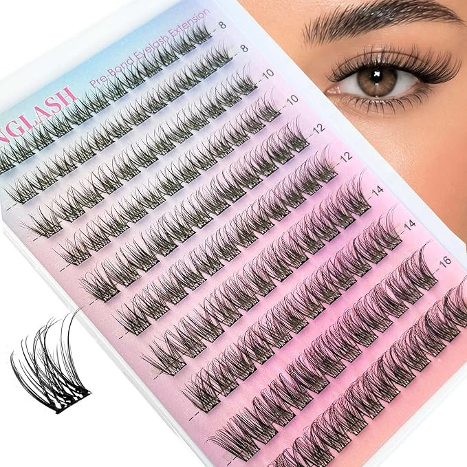 Lash Clusters Natural Lash Extensions Wispy Eyelash Clusters | NINGLASH Natural Look C-curly Eye ... | Amazon (US)