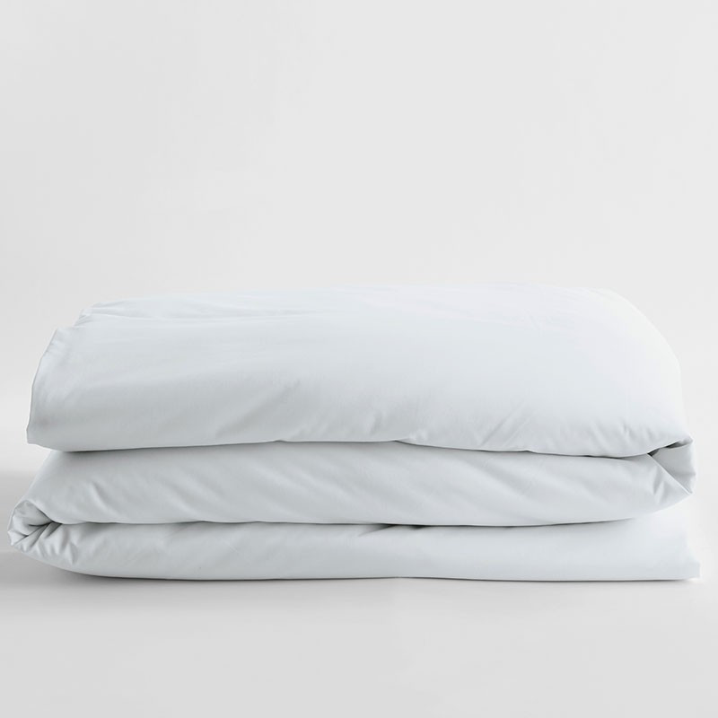 Company Cotton® Wrinkle-Free Sateen Duvet Cover - White | The Company Store