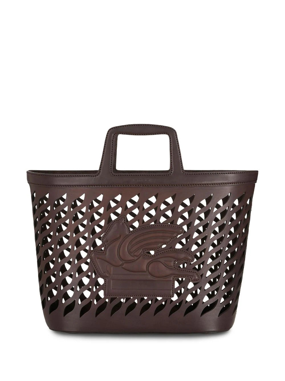 Pegaso-motif laser-cut tote | Farfetch Global