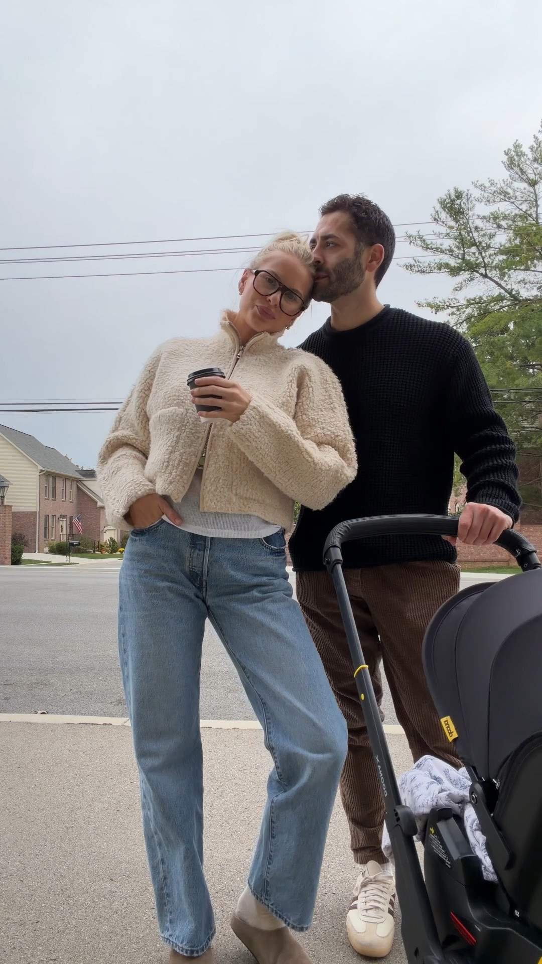 SIZE: small in sweater, med in tee, 28 in jeans, shoes run tts (linked similar)! Also linked Cort’s look! #kathleenpost

Fall outfit inspo, fall transition look, casual chic fall look, outfits for him, fall looks men