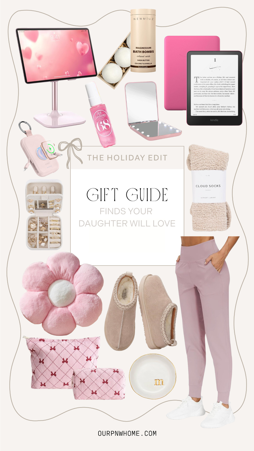 Top Amazon finds that your teen girl will love this holiday season!

Gifts for the teen girl, teen girl gift guide, tablet holder, bath bombs, pink Kindle, e-reader, portable charger, flower pillow, floral pillow, slippers, clog slippers, pink joggers, lavender joggers, loungewear, fuzzy socks, lighted compact mirror, body mists, jewelry dish, pink pouches, makeup bags 

 #LTKGiftGuide #LTKHoliday #LTKBeauty