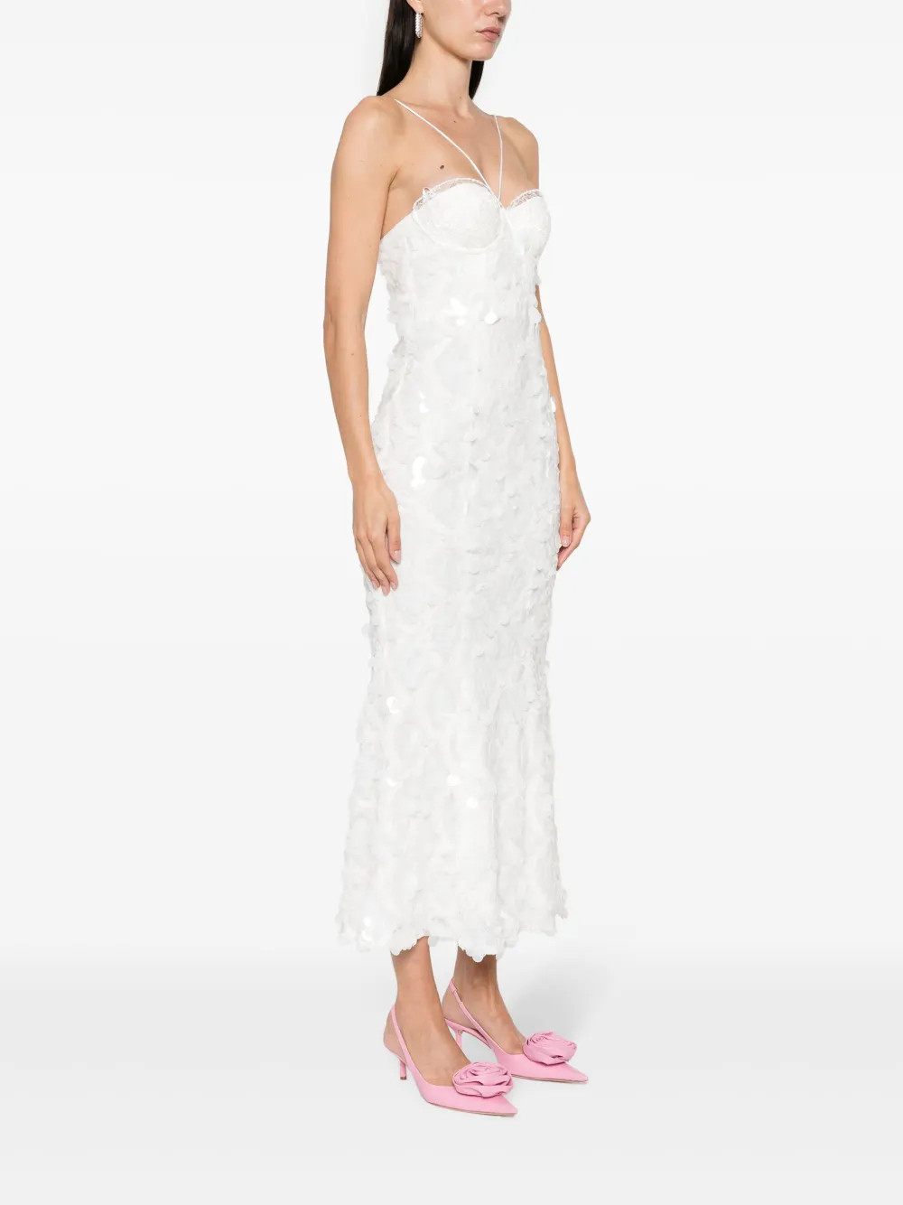 ROTATE BIRGER CHRISTENSEN Sequinned Maxi Dress - Farfetch | Farfetch Global