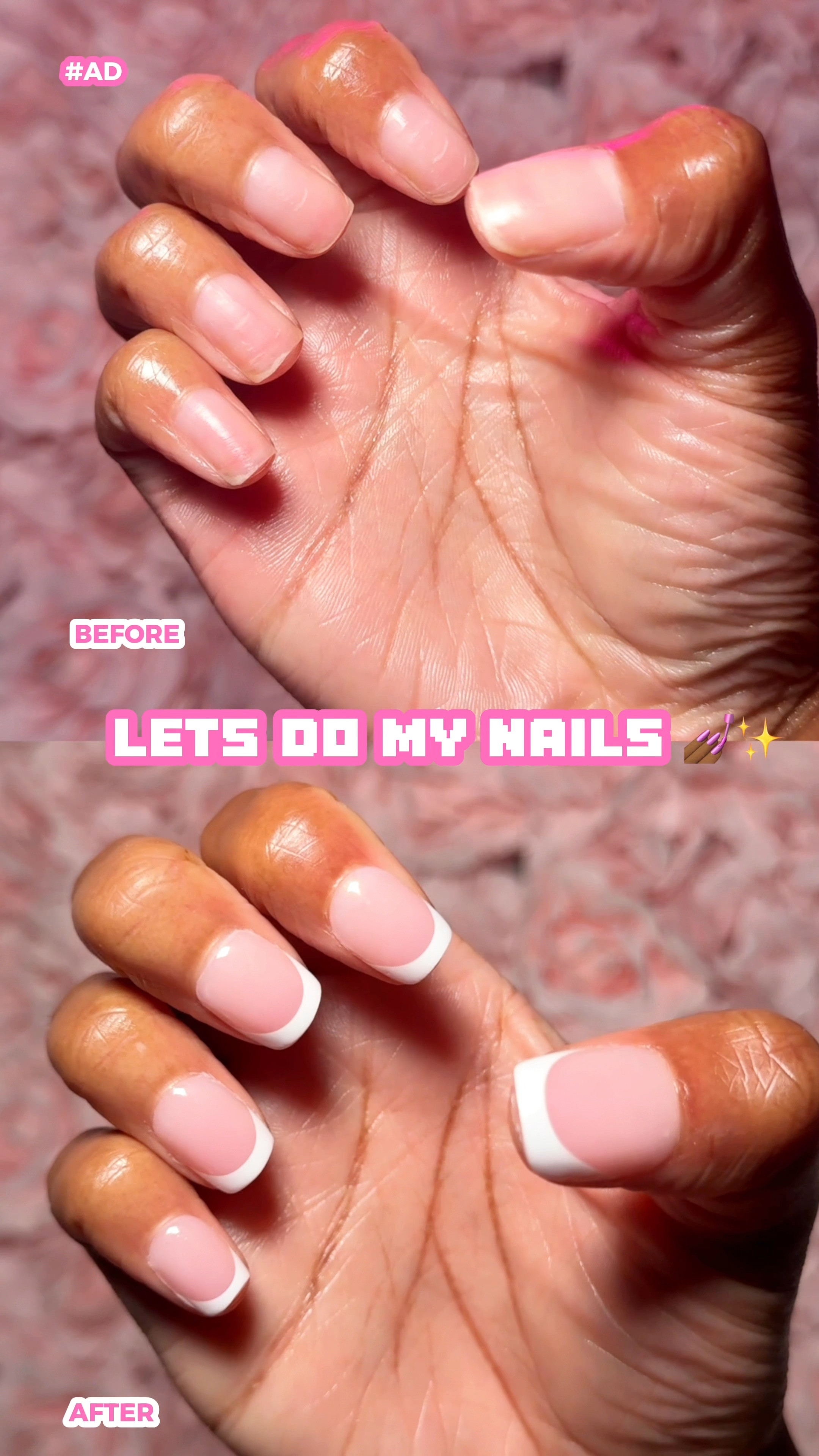 AD: BTArtBox sent me some goodies to make my next set of press on nails, and I went for a classic short french tip 😍💅🏾✨

I used their pink extra short square french tip XCoatTip nails. These are the perfect length for the girlies that like short nails!

I applied one coat of builder gel & one coat of top coat. I cured each coat for 60 seconds under my nail lamp. 

After they were all cured, I glued them on with my fave nail glue from Sally Beauty.

I’ll definitely be wearing this style again soon 😍.

#LTKVideo #LTKBeauty