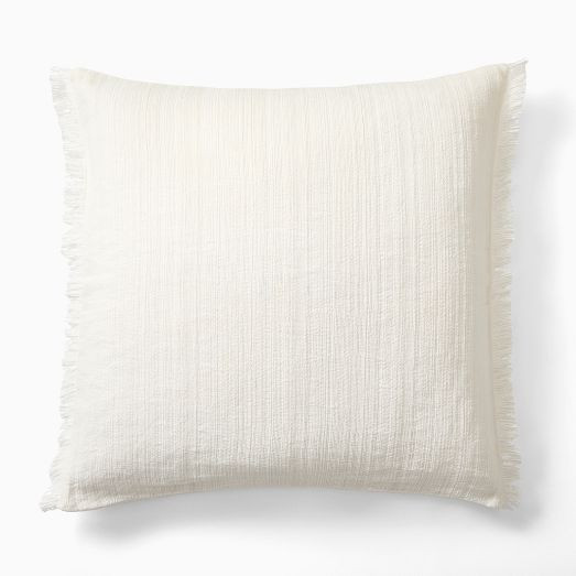 Textured Fringe Pillow Cover | West Elm (US)