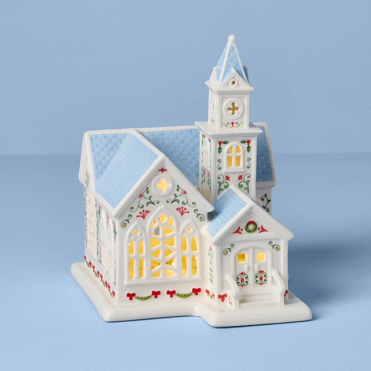 Lenox Village Christmas Lit Church Figurine | Lenox