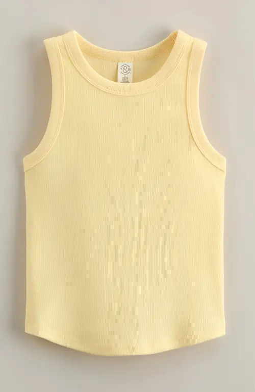 Treasure & Bond Kids' Easy Rib Tank in Yellow Soft at Nordstrom | Nordstrom