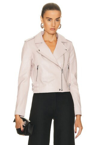 IRO Ashville Jacket in PINK SAND | FWRD | FWRD 