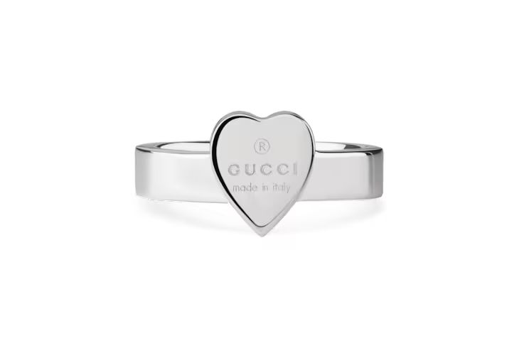 Heart ring with Gucci trademark | Gucci (US)