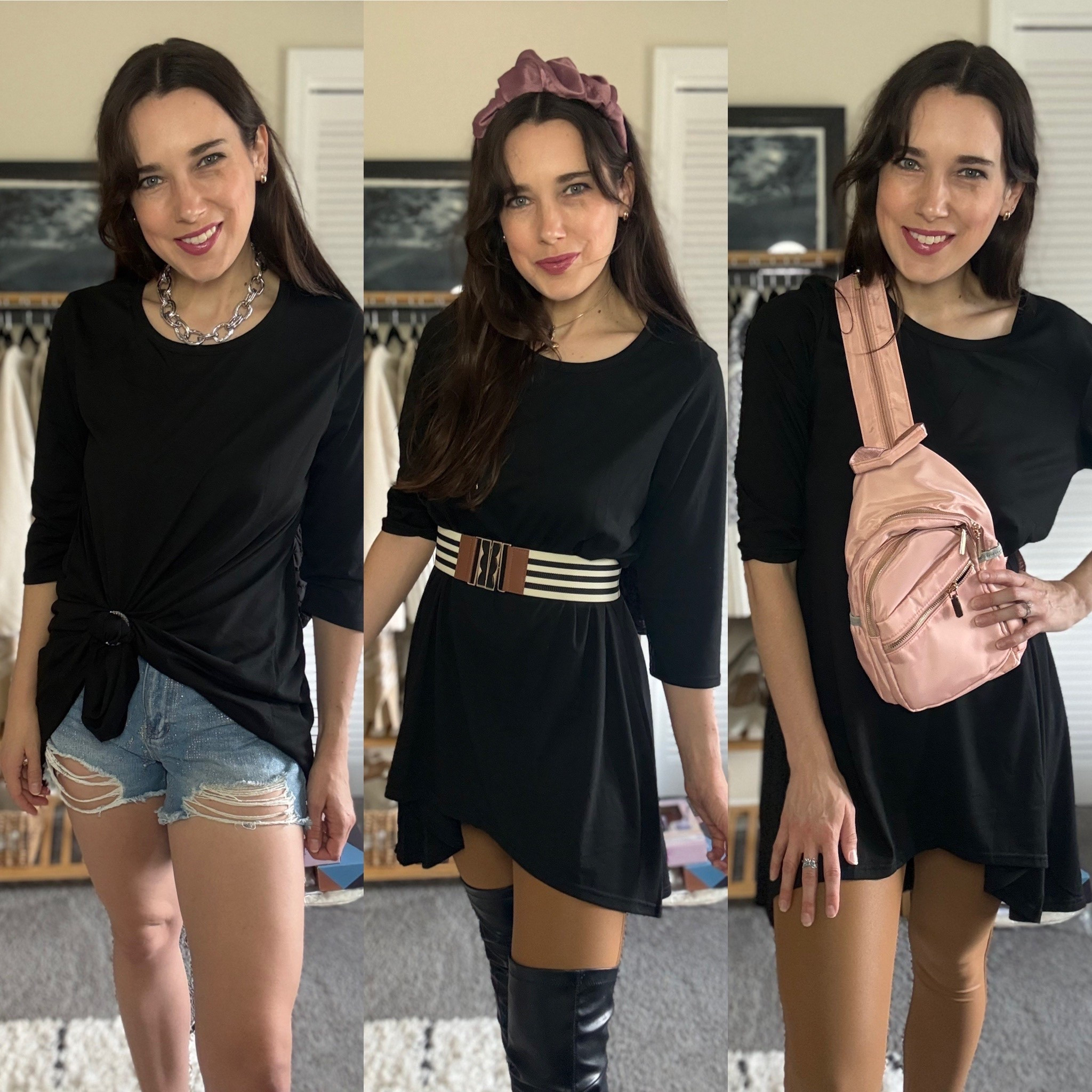 3 different ways to style this high-low shirt off of Amazon. Wearing a size small!

#LTKMidsize #LTKTall #LTKdayinmylife