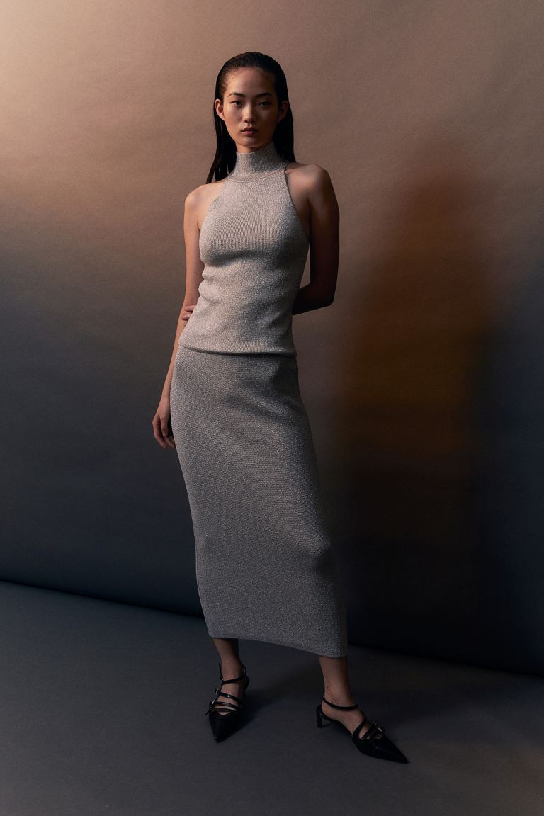 Schimmernder Strickrock | H&M (DE, AT, CH, NL, FI)