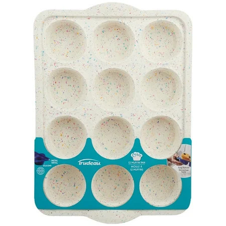 Trudeau Silicone 12 Count Muffin Pan, Multicolor Confetti, Dishwasher Safe | Walmart (US)