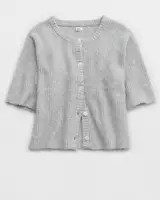 Aerie unREAL Short Sleeve Cardigan | Aerie