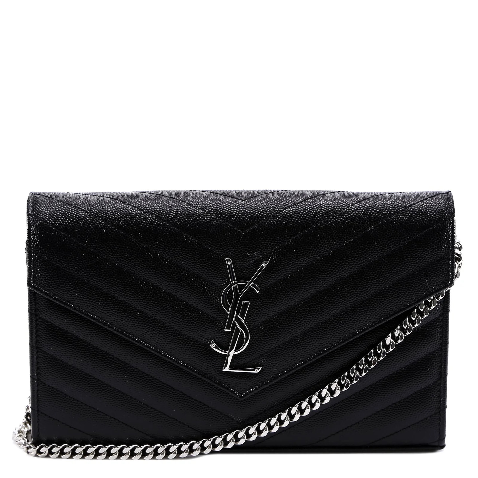 Saint Laurent Monogram Chain Wallet | Cettire Global