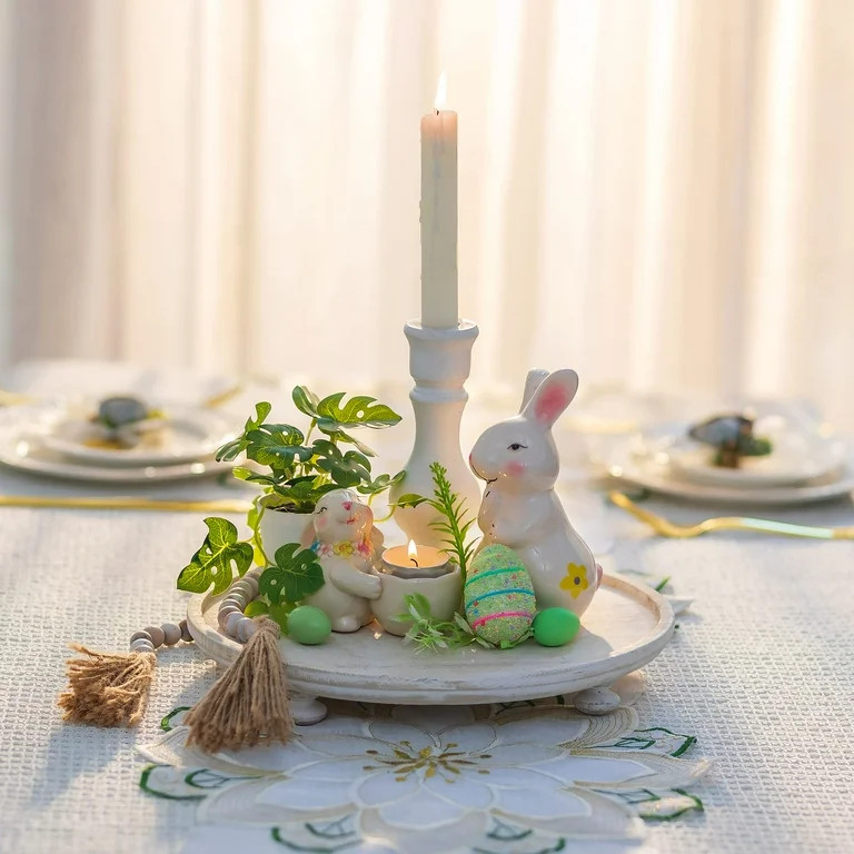 Hanobe Wood Risers for Display Round Tray Decor Rustic Pedestal Stand Farmhouse Kitchen Counter D... | Walmart (US)