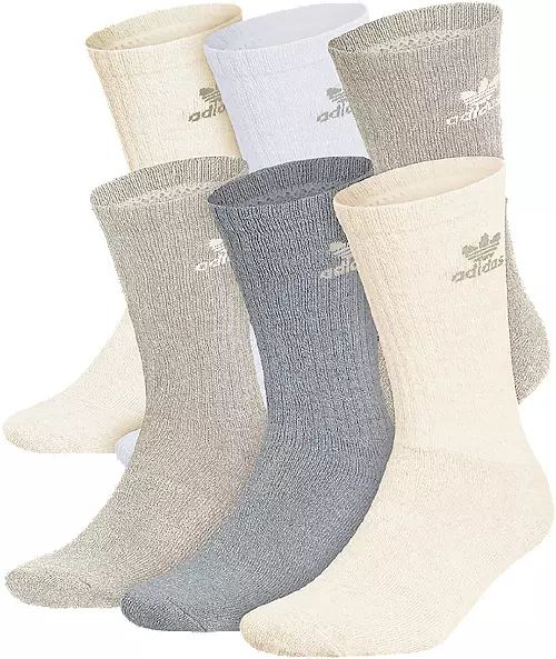 adidas Originals Men's Trefoil Crew Socks - 6 Pack | Dick's Sporting Goods